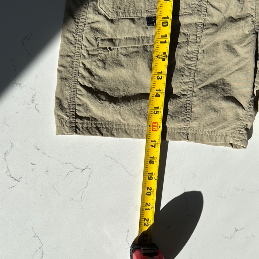 Tan Cargo Shorts with Adjustable Waistband - Picture 11 of 13